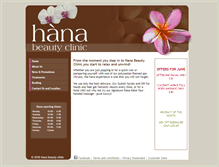 Tablet Screenshot of hanabeautyclinic.co.uk